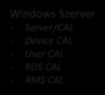 szerver - Szerver/CAL alapon