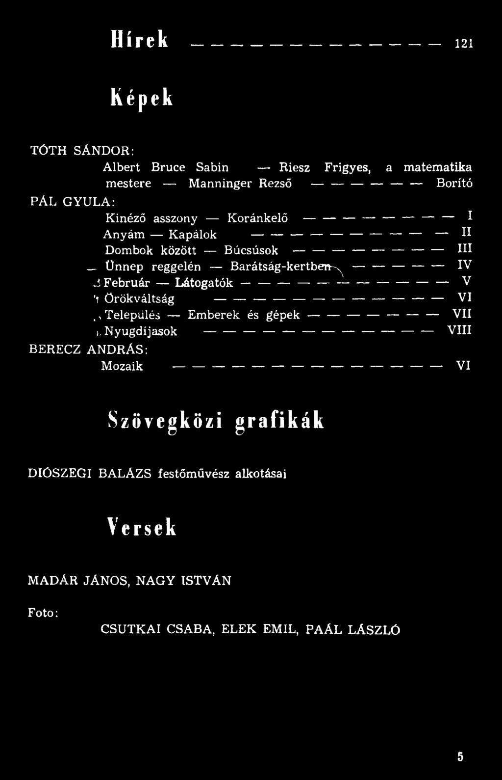 Látogatók------------------------------------------------------V 'i Örökváltság -------------- VI.