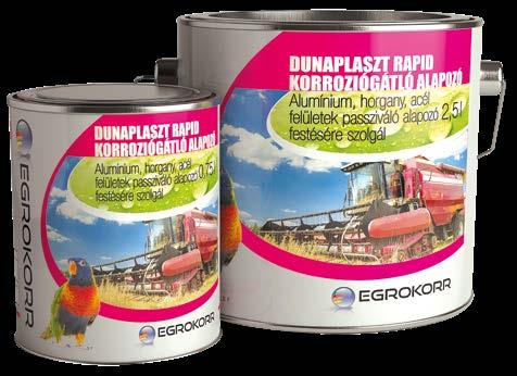 Felület előkészítéshez rozsdaoldó alkalmazását nem javasoljuk. Javasolt rétegvastagság hegesztendő daraboknál 18-25 µm, egyébként 60-120 µm.