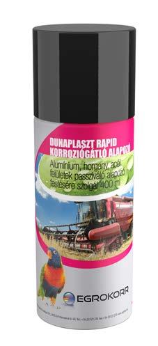 KISZERELÉS: 400 ml palack KIADÓSSÁG: 2,5 m 2 /réteg/palack SZÍNEK: Vörös 800 UNIVERZÁLIS KORRÓZIÓGÁTLÓ ALAPOZÓ AQUA ÖSSZETÉTEL: Kötőanyaga: vízzel hígítható, alkidgyanta és akrilátdiszperzió