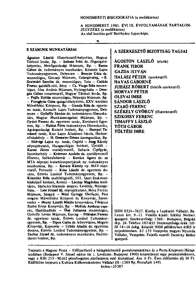 1982/1 HONISMERET A HAZAFIAS NÉPFRONT FOLYÓIRATA - PDF Free Download