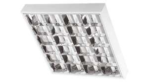 LED FÉNYCSŐRE ELŐKÉSZÍTETT TÜKRÖS RÁCSOS LÁMPATESTEK /Louver fitting prepared for LED tubes / Article number: DEL 1496 DEL 1502 Névleges feszültség / Rated voltage: 220-240V AC / 50-60Hz 1222
