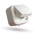 (106-os ) kapcsoló / One gang two way switch (106) Nyomókapcsoló / Pushbutton switch törtfehér / cream white 80x65x55 mm 128x80x55mm 80x65x55mm AQUA Vízmentes szerelvénycsalád / Watertight sockets &