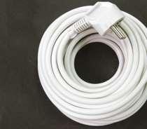 EGYIK VÉGÉN SZERELT VEZETÉKEK, FLEXÓK Extension cords MTK H05VV-F Csatlakozóvezeték védőérintkezős dugvillával / Earth plug cord / Article number Vezeték típusa /Type of cable Vezeték hossz (fm)