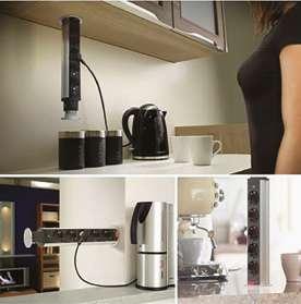 Rejtett hálózati elosztó / Pop-up extension socket STI 1566 Névleges feszültség /