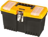 413x212x244mm STI 1591 SzerszámBOX 19 fém csattal /with metal latches