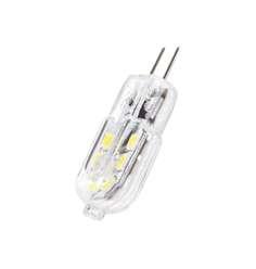 2W G4 4000 K Sugárzási szög /Beam angle 360 Fényáram /Luminosity Méret /Size 120lm 11 x 35 mm /Article number DEL 1141 DEL 1142 Teljesítmény /Rated power 1,8W Foglalat /Cap G4 Színhőmérséklet /Colour