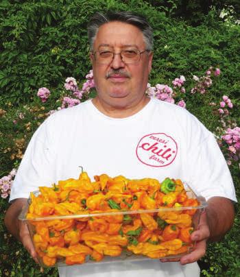 Közélet ARCOK A VÁROSBÓL PLAIER RÓBERT ŐSTERMELŐ A VÉRPEZSDÍTŐ CHILI Milyen lehet az a farm, ahol a veresi chili te rem? Miután beléptem a kertbe, elragadó lát vány fogadott.