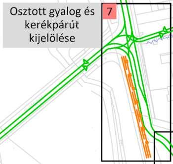 A beavatkozás szükségességének indokai: Az intézkedés kapcsolódik a Szentháromság tér Csermák Mihály tér között kialakítandó összefüggő preferáltan gyalogos zónához, elősegíti az indokolatlan célú