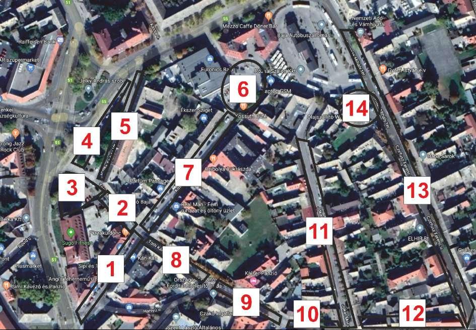 2.sz. melléklet A IV. zóna az Autóbuszállomás és a Tóth Kálmán u. közötti területet foglalja magában, kiegészítve a Vasútállomás melletti parkolóval. M2.21. ábra: A IV.