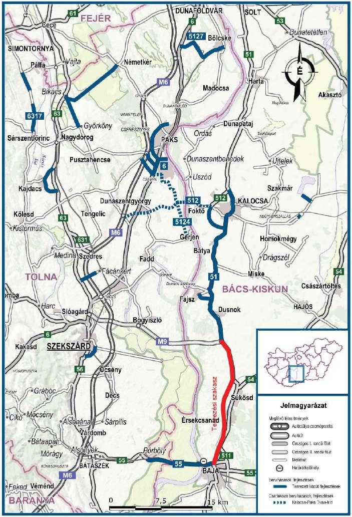 A projekt előkészítési fázisban (engedélyezési és kiviteli tervek elkészítése) van. A NIF Zrt. által 2020.