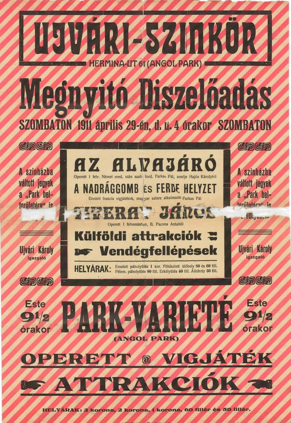 100 személy. Férfiak, asszonyok, gyermekek, szokásos vallások bemutatása. 11 Ez a látványosság szintén sok látogatót vonzott a parkba. (6.