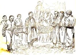 Hozzátok ide azt a ládát! kiáltotta a padisah. A szolgák odavitték elébe a ládát. A padisah felnyittatta és belenézett. Csakugyan! Egy félig érett gránátalma volt a ládában.