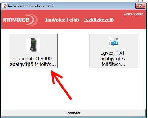 adatgyűjtő gomb / majd ott jelenjen meg ez az ablak (ne kattintsunk benne sehova, csak jelenjen meg): 1.