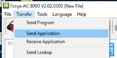 Ehhez a fejezethez szükséges fájlok, készítsük elő: Forge Batch 8 Series Install_2.02.0003.exe alap.agx 1.