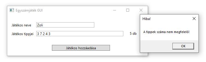 8. Oldja meg, hogy a tippek mező jobb oldalán minden változás esetén jelenjen meg a beviteli mezőben lévő tippek aktuális száma!