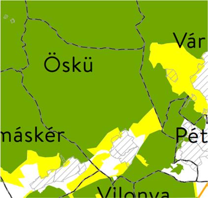 Az országos ökológiai hálózat területét az a Trtv szerinti Országos Területrendezési Terv (OTrT) határolja le.