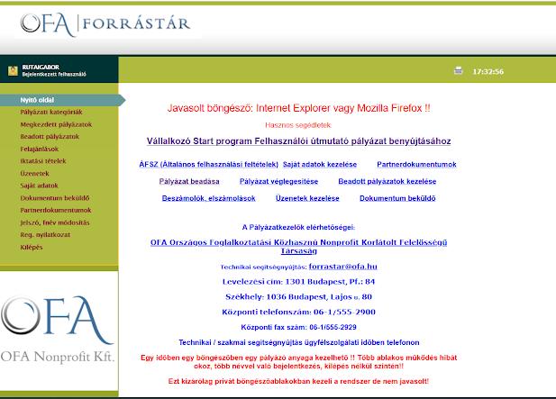 6. A Szervezet nevéhez a vállalkozó/vállalkozás nevét írják, és a továbbiakban is arra vonatkozóan töltsék ki az adatokat.