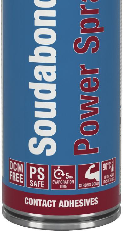 A Power Spray különösen alkalmas a leggyakoribb szerelési anyagok ragasztására az építőiparban és a járműiparban egyaránt, akár fém,