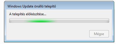 Telepítsük mindkét frissítést.