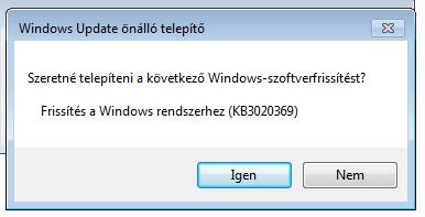 Rákattintva az alábbi ablak jelenik meg: 3 Várjuk