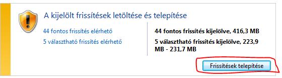 És telepítsük a