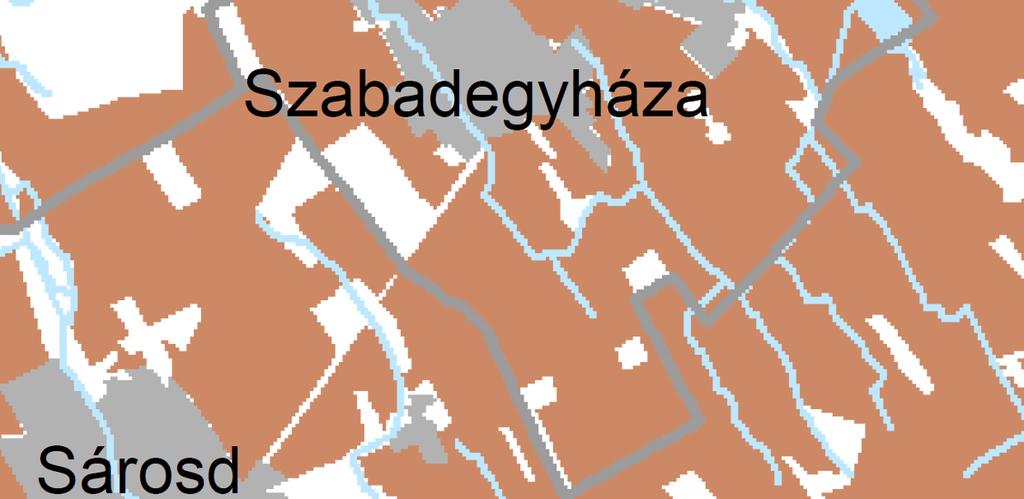 erdőterület övezete Fehér