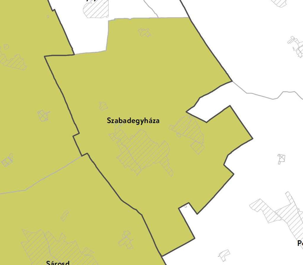 Az övezet Szabadegyháza közigazgatási területét nem érinti. Majorsági térség övezete 13.
