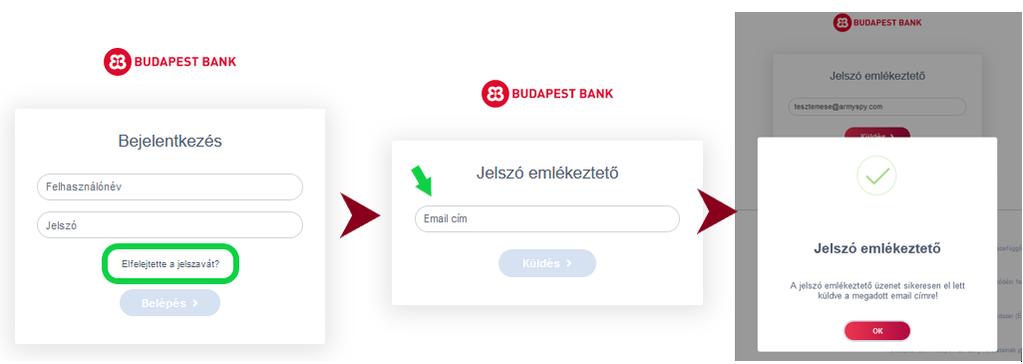 A jelszóváltoztatás előtt hitelesítenie kell önmagát, amit az e-mail címére elküldött hitelesítési azonosító megadásával tud megtenni.