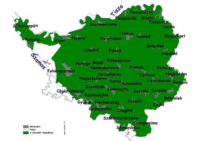 A Fehérgyarmati kistérség (Szatmár) a Tisza és a Szamos folyó között terül el. A kistérség területe 703 km 2. Lakó népessége meghaladja a 40 ezer főt (ebből Fehérgyarmat 9 ezer fő).