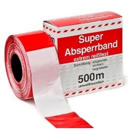 anyag: PVC - 10 cm széles - fehér alapon piros szitanyomott felirat - hossz: 100 m 218135 Összecsukható