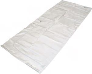 Speciális hullazsák 505270 - középen cipzár - 6 kezes - méret: 2000 x 850 mm - tömeg: 0,25 kg 212470