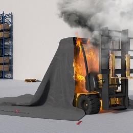 FORKLIFT tűzoltó takaró 5x5 BH03 7x7 BH06 - felhasználási terület: benzines és elektromos targoncákhoz - egyszer