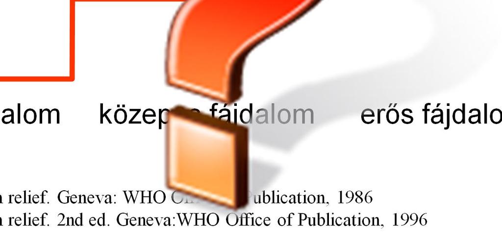 WHO: cancer pain relief.