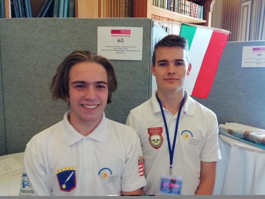 Az iskola 3 fős (Zsigó Zsolt, Zsigó Miklós, Tóth Bence) küldöttsége 2018.