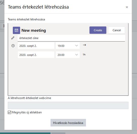 2. cím beállítása 4. létrehozás 1.