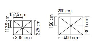 3,0 x 6,0 m 3,5 x 5,0 m 3,5 x 7,0 m 3,5 x 7,5 m 2,5 x 5,0 m 4,0 x 6,0 m 4,0