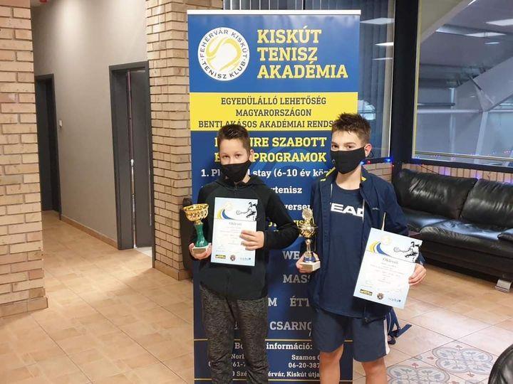 Kristyán István (7.c) teniszező a székesfehérvári Viszlo Trans Kupán F14-ben 1.