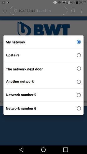 10. A rendszer-letapogatás befejeztével KOPPINTSON a wifi