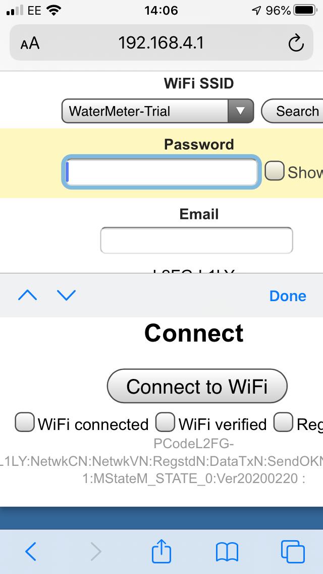 11 Válassza ki a vízlágyító berendezéshez a kívánt helyi wifi-hálózatot.