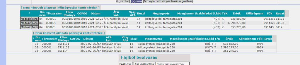 kontírozási tételek.