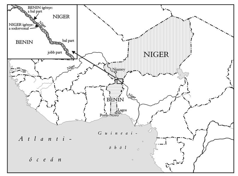 HARMADIK RÉSZ A NEMZETKÖZI JOG ALANYAI V/10. TÉRKÉP Benin és Niger határa V/11. TÉRKÉP Az Aouzou- földsáv helyzete 415. Mindennek ellenére azonban kivételek is vannak az uti possidetis juris elv alól.