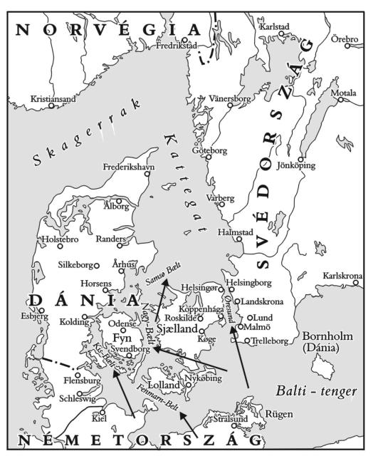 NEGYEDIK RÉSZ A NEMZETKÖZI KAPCSOLATOK ALAPINTÉZMÉNYEI XIV/14. TÉRKÉP A Szund- szoros és a Belt-szorosok 1338. A tengeri csatornák a szorosoktól eltérően mesterséges létesítmények.