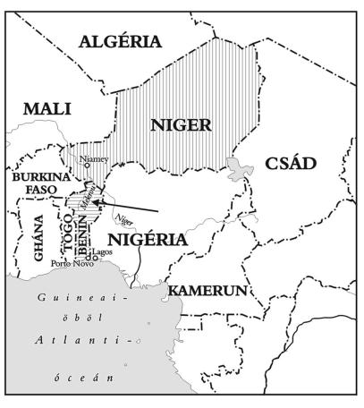 NEGYEDIK RÉSZ A NEMZETKÖZI KAPCSOLATOK ALAPINTÉZMÉNYEI XV/1. TÉRKÉP Benin és Niger határa 1348.