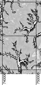 ábra Az Idrisi automatikus formaosztályzásából készült hisztogram (gerincek) Figure 15 NW SE cross section through the investigated area showing the main surface remnant at 350 m 15.