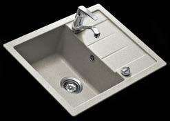 B-TQ Ø 385/184 mm 87352 87362 88578 Ø 510 mm 40143209 CLIVO 45 B-TQ * A gránit mosogatótálcákhoz