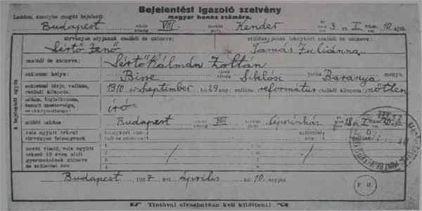 Az egyetlen bejelentő lap a Kender utcából A toloncházi szabaduló-levél. Kidobtak? Fenét! Nem értették meg, vagy nem is akarták!
