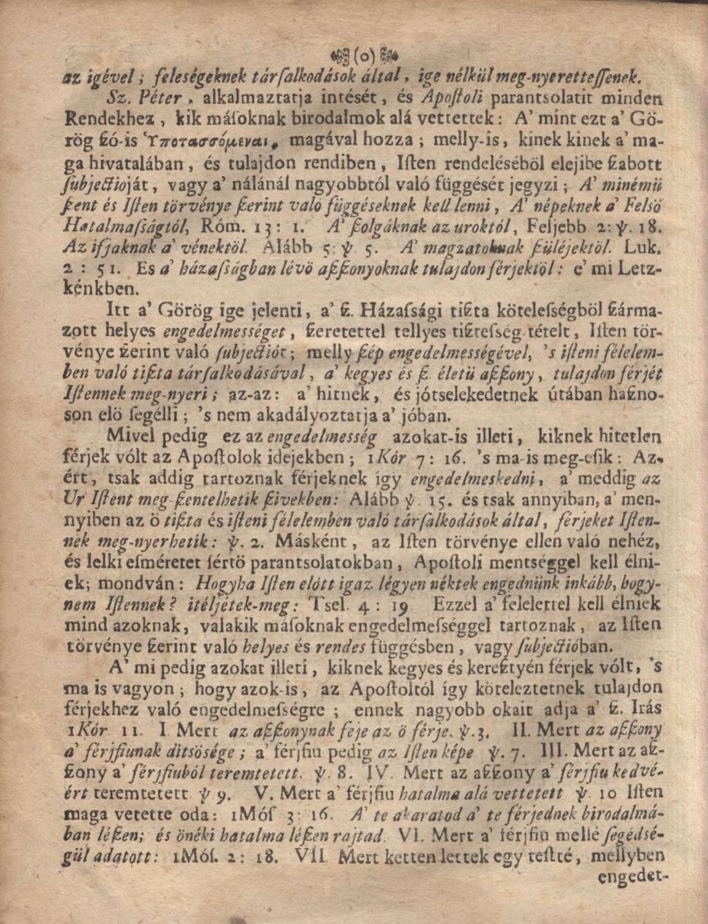 az igével; feleségeknek tár falkod ások által, ige nélkül meg-nytretteffen Sz.