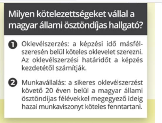 Állami ösztöndíjas