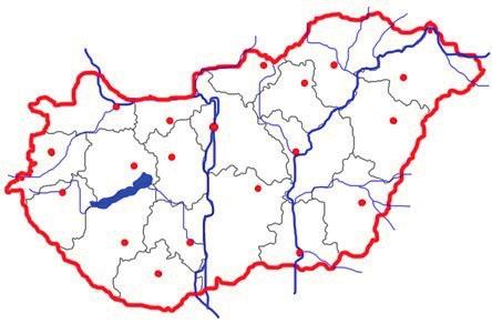 Kik hol laknak? Egészítsd ki! Keresd meg a településneveket a térképen, majd kösd össze a szövegdobozokkal!